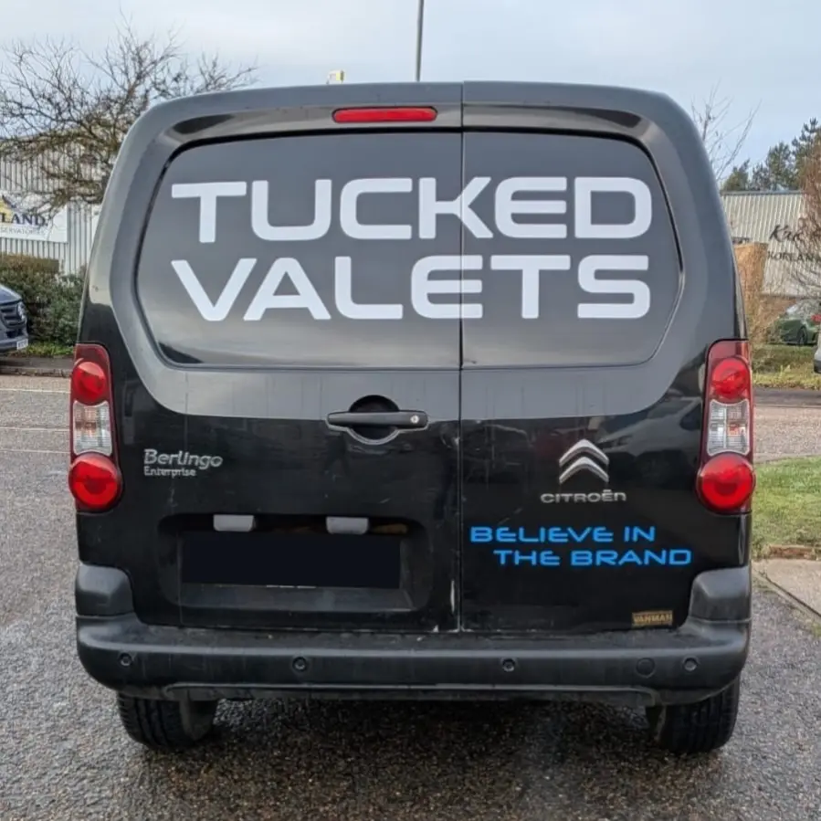 The second Tucked Valets van, on the road for maintenance cleans
