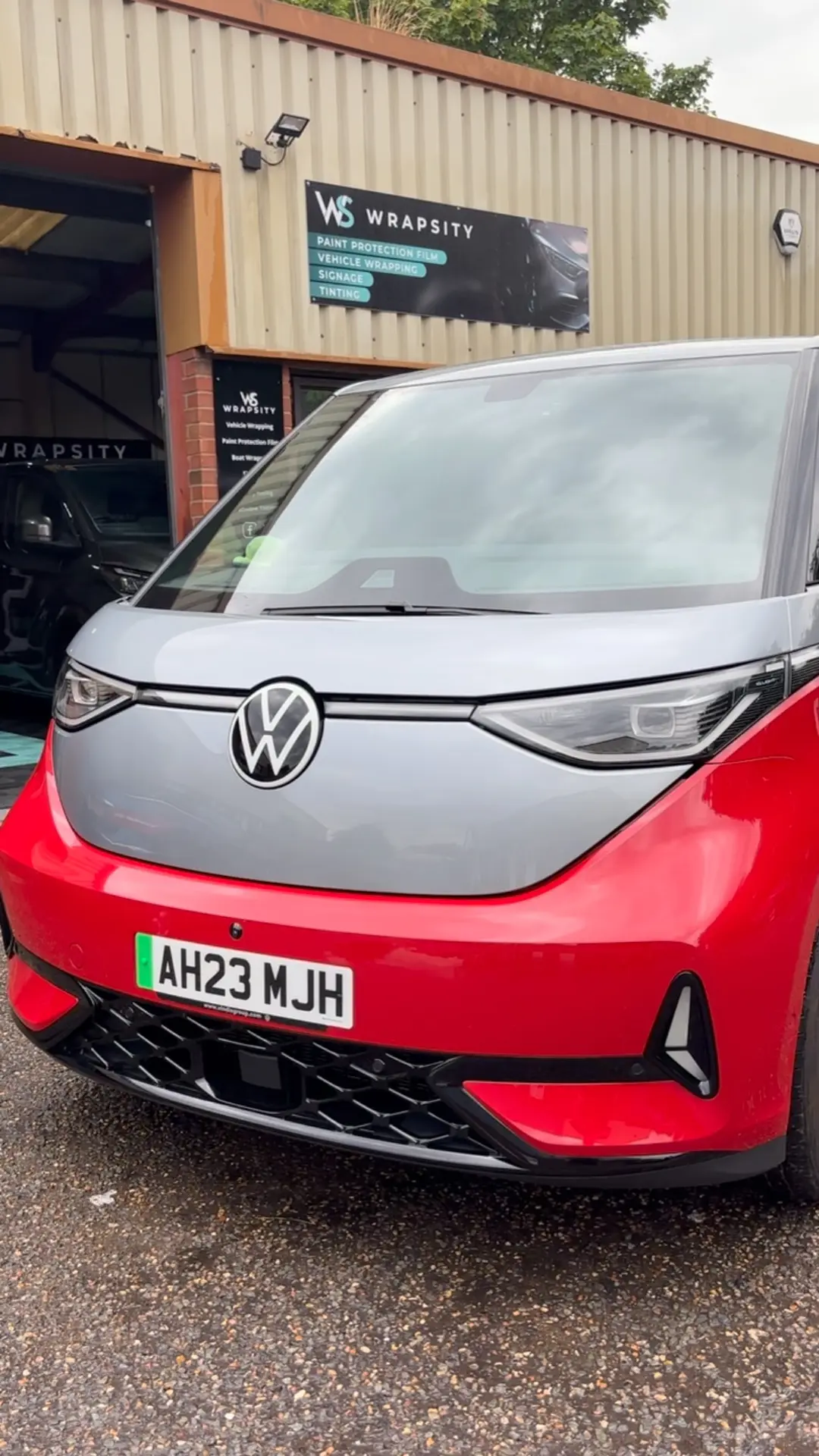 VW ID Buzz in for paint protection film and a valet